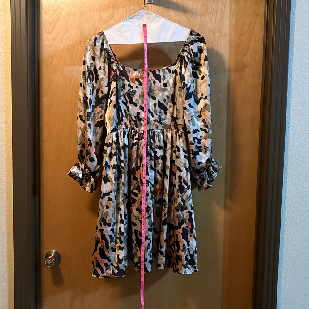 Entro Stylish Multicolor Camouflage Dress; Size XL - Picture 10 of 13